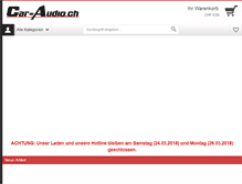Tablet Screenshot of car-audio.ch